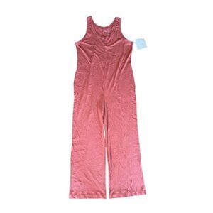 Brooklinen NWT loungewear collection rose Adelphi jumpsuit size medium cotton mo